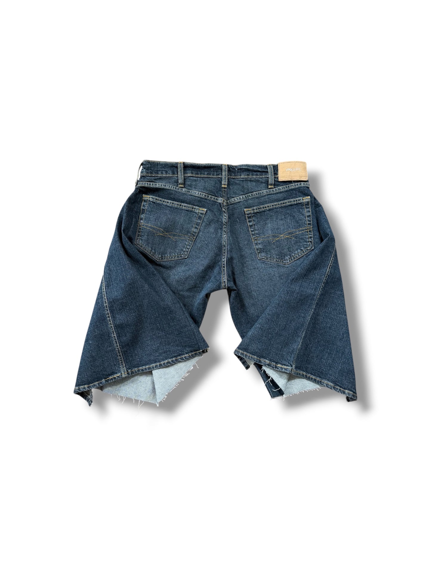 1/1 ‘Divided’ Wide Flared Denim Shorts