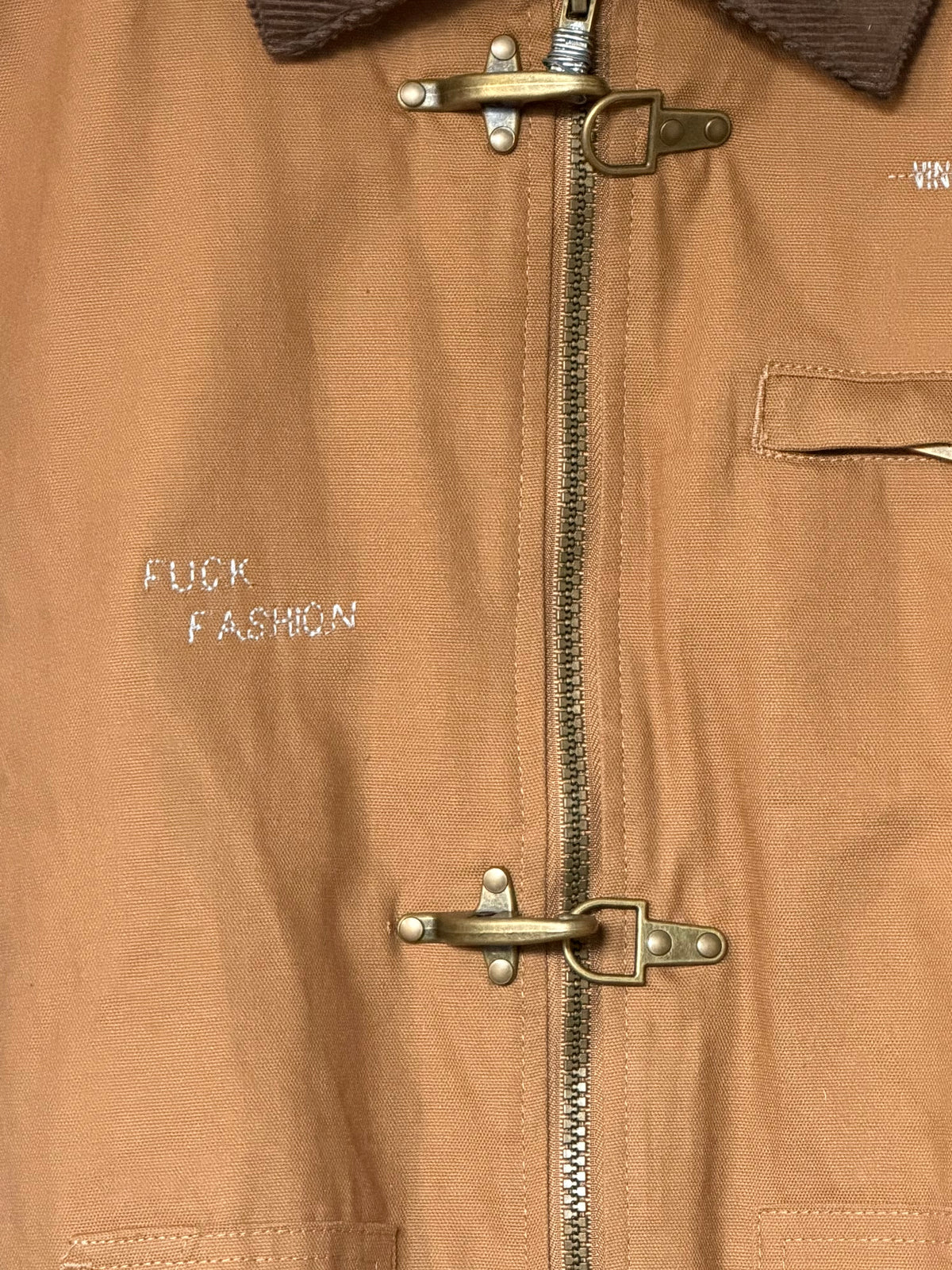 STUDY 090 'F*CK FASHION' WORKWEAR JACKET