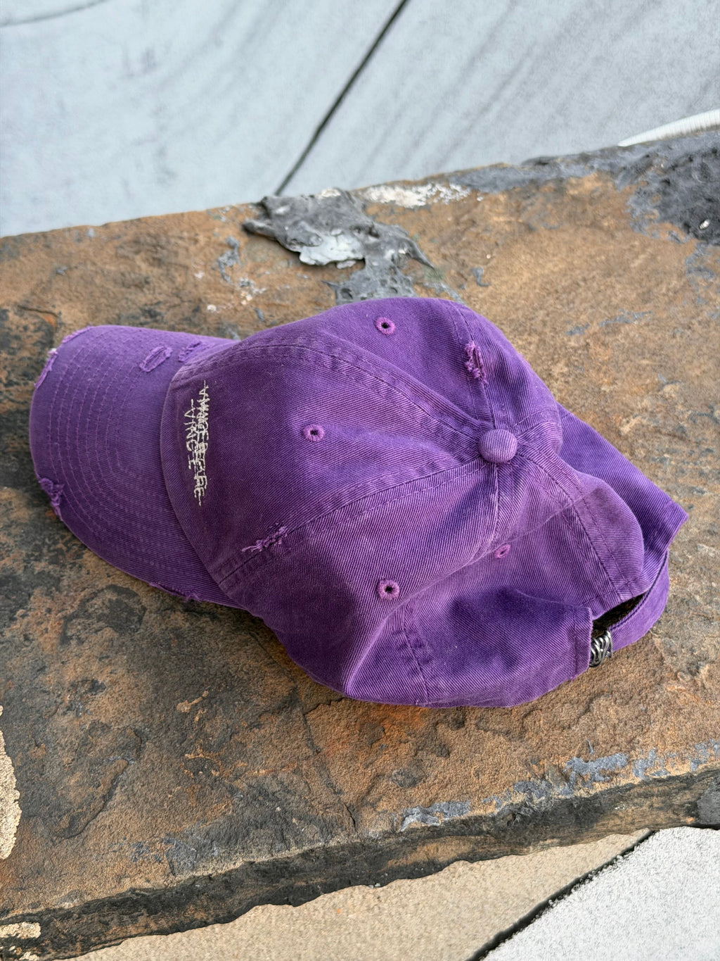 'SCRIBBLED' VIOLA WASHED Cap FW'26