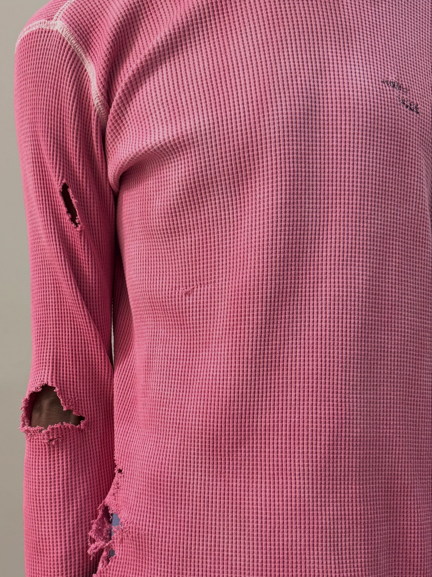 ROSARIA (HAND-DYED PINK THERMAL) — STUDY 037