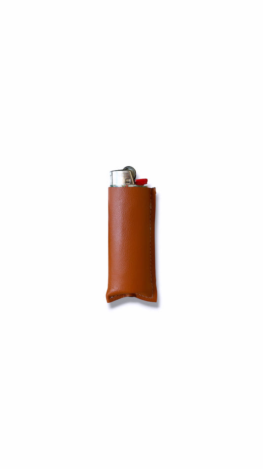 Rustic Leather Lighter Holder