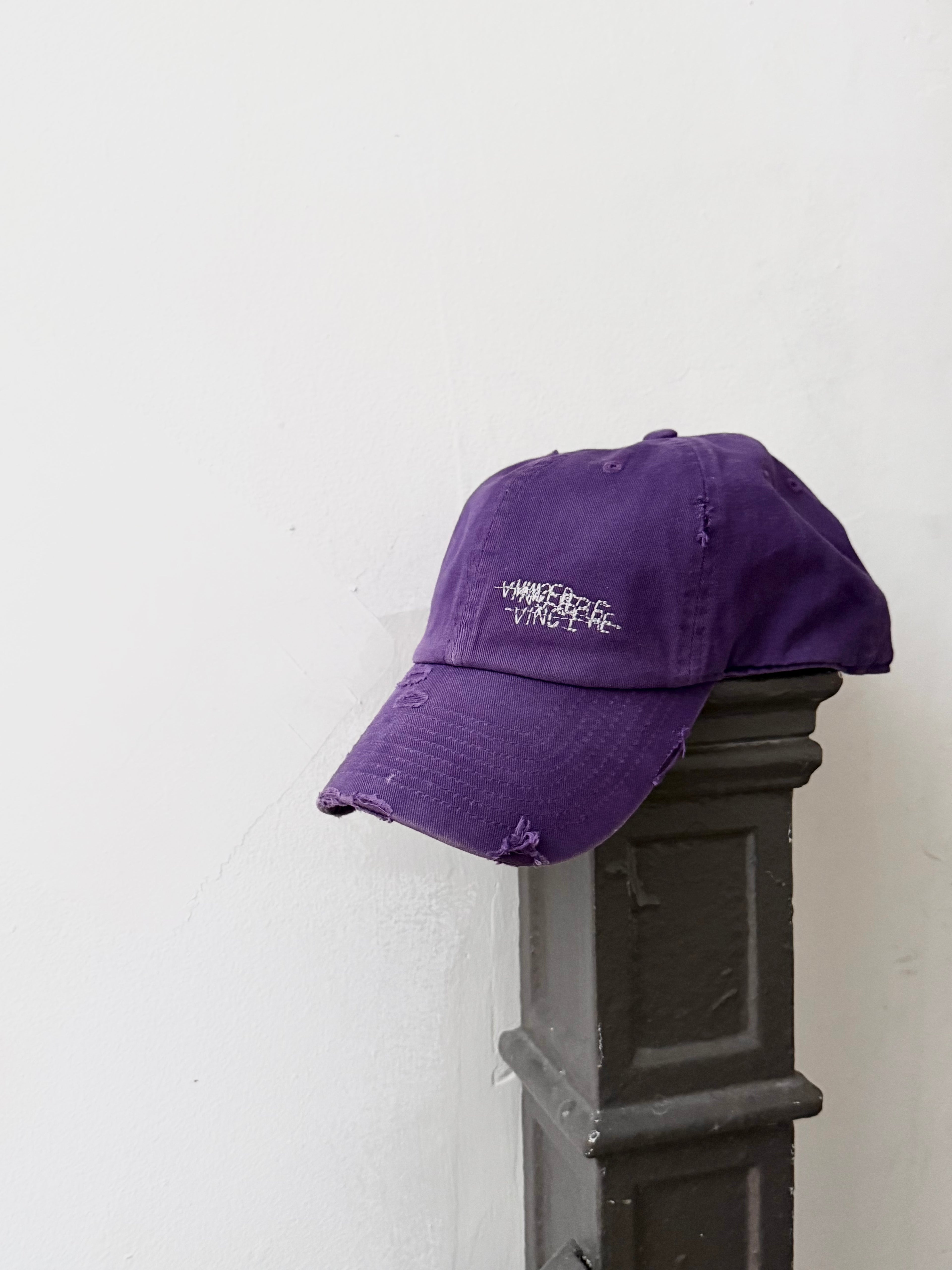 'SCRIBBLED' VIOLA WASHED Cap FW'26