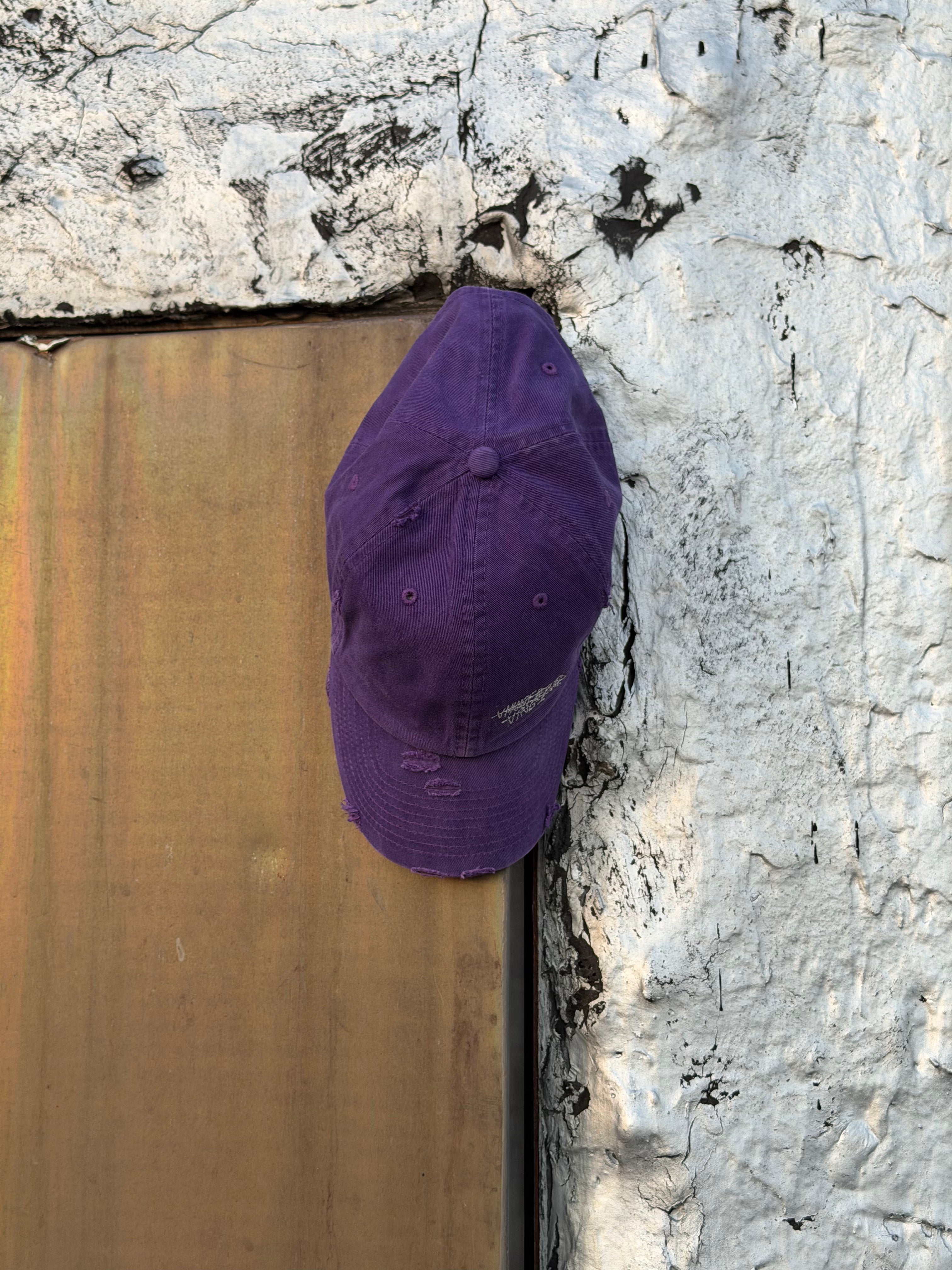'SCRIBBLED' VIOLA WASHED Cap FW'26