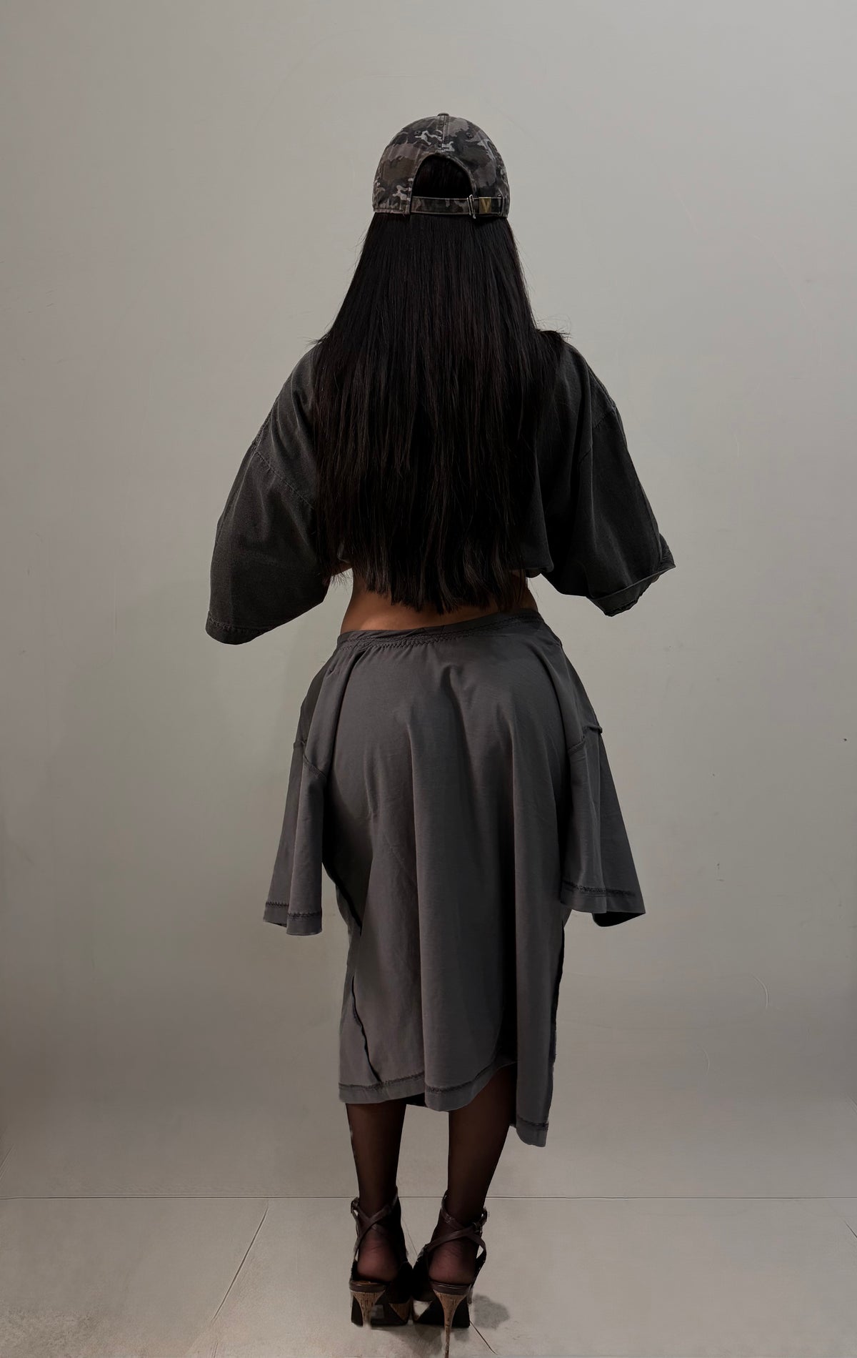 STUDY 080 'TEE SKIRT' Re-Constructed Maxi